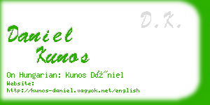 daniel kunos business card